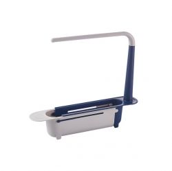 Length-adjustable sink scrubber holder