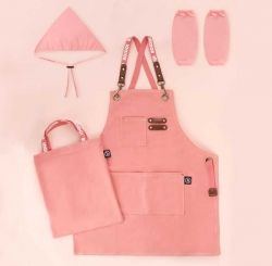 RoiDoi Canvas apron set _ Indi Pink