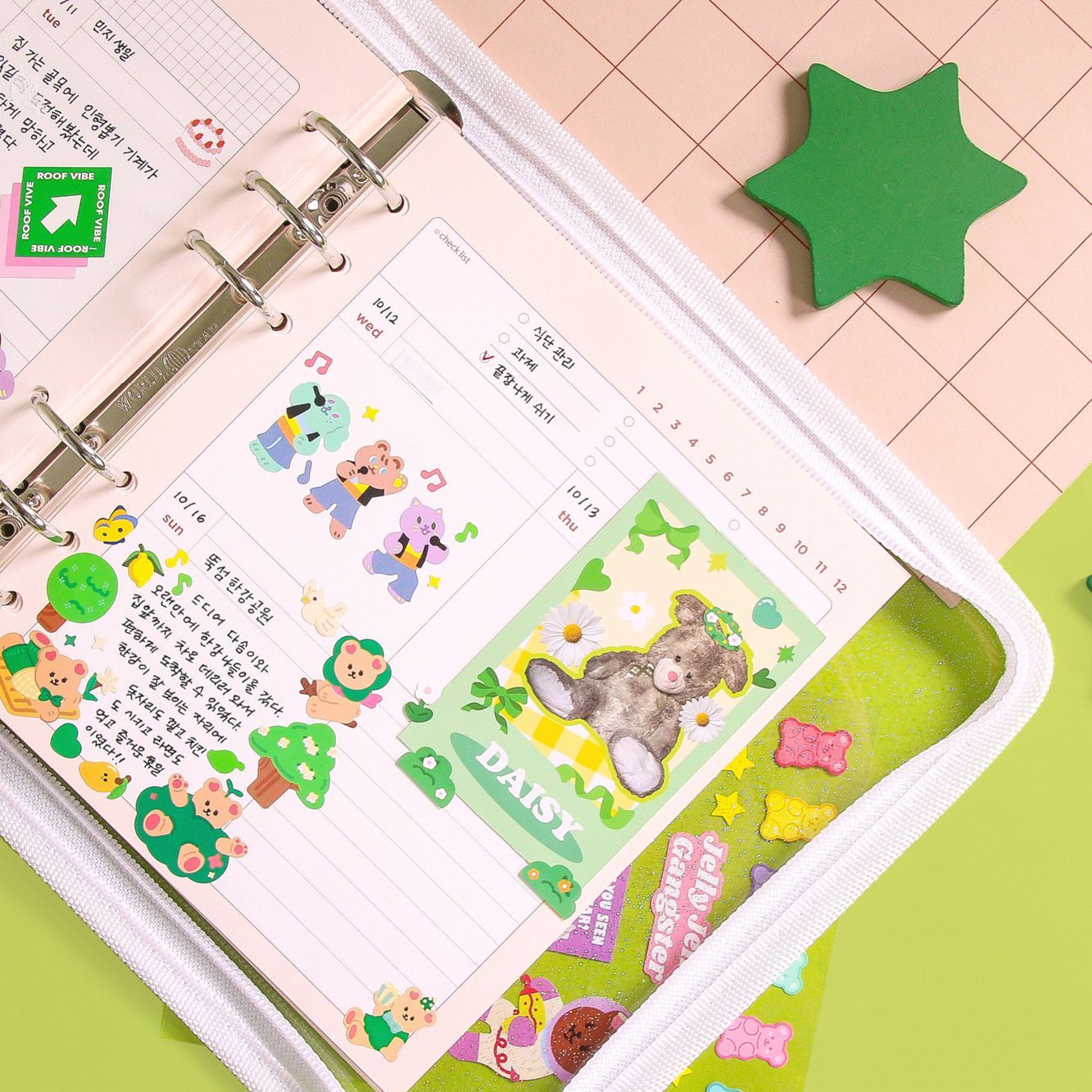 [A6] Second Mansion 6-Ring Square Diary Refill Paper 