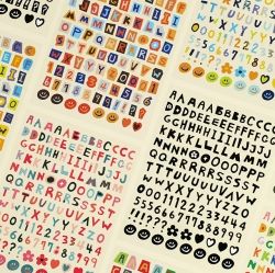 Color Recipe Alphabet Sticker