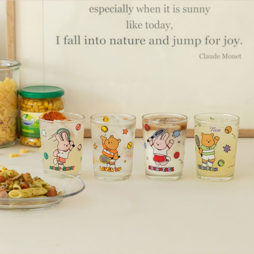 My Buddy Mini Glass Cup 4P Set , 238ml 02