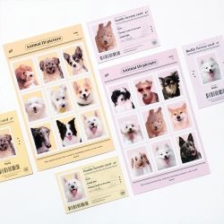 Animal Lover Stickers, ID Card 