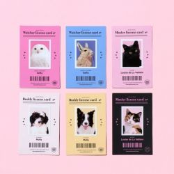 Animal Lover Stickers, ID Card 