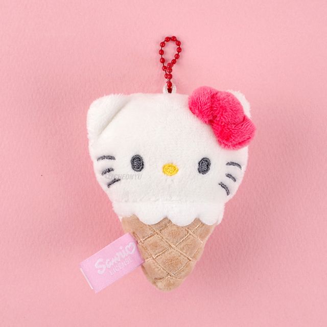 Hello Kitty Ice cream Keychain 8cm 