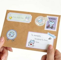 BT21 Removable Gift STICKERS - Minini
