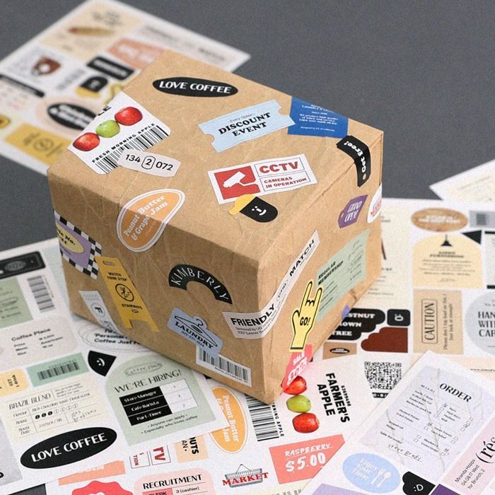 Life Label Removable 6-piece Sticker Pack