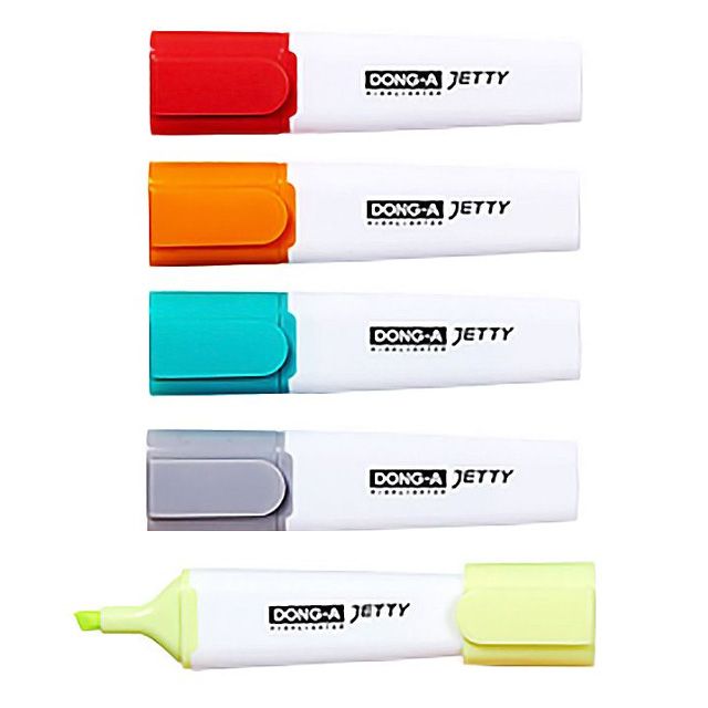 Jetti Bright Chisel Tip Highlighter, 12 Count 