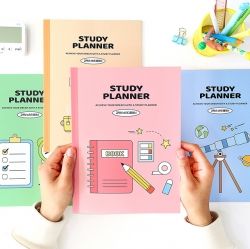 Elementary School Life Study Planner for 1 Month with Reward Stickers, for the Upper Grades