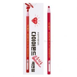 Colored Pencil Red Color for Glass, 12pcs 