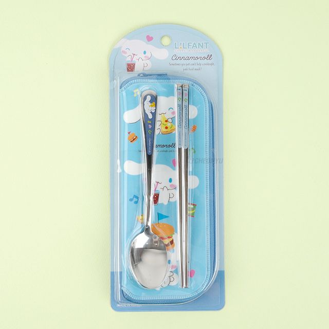 Cinnamoroll All Stainless Spoon & Chopsticks with Case set 