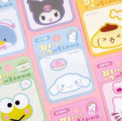 Sanrio Big Face Epoxy Sticker, Set of 36pcs