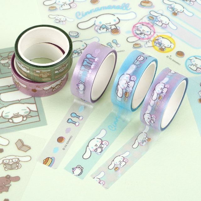 Cinnamoroll Pearl Masking tape and Diary Deco Sticker Set
