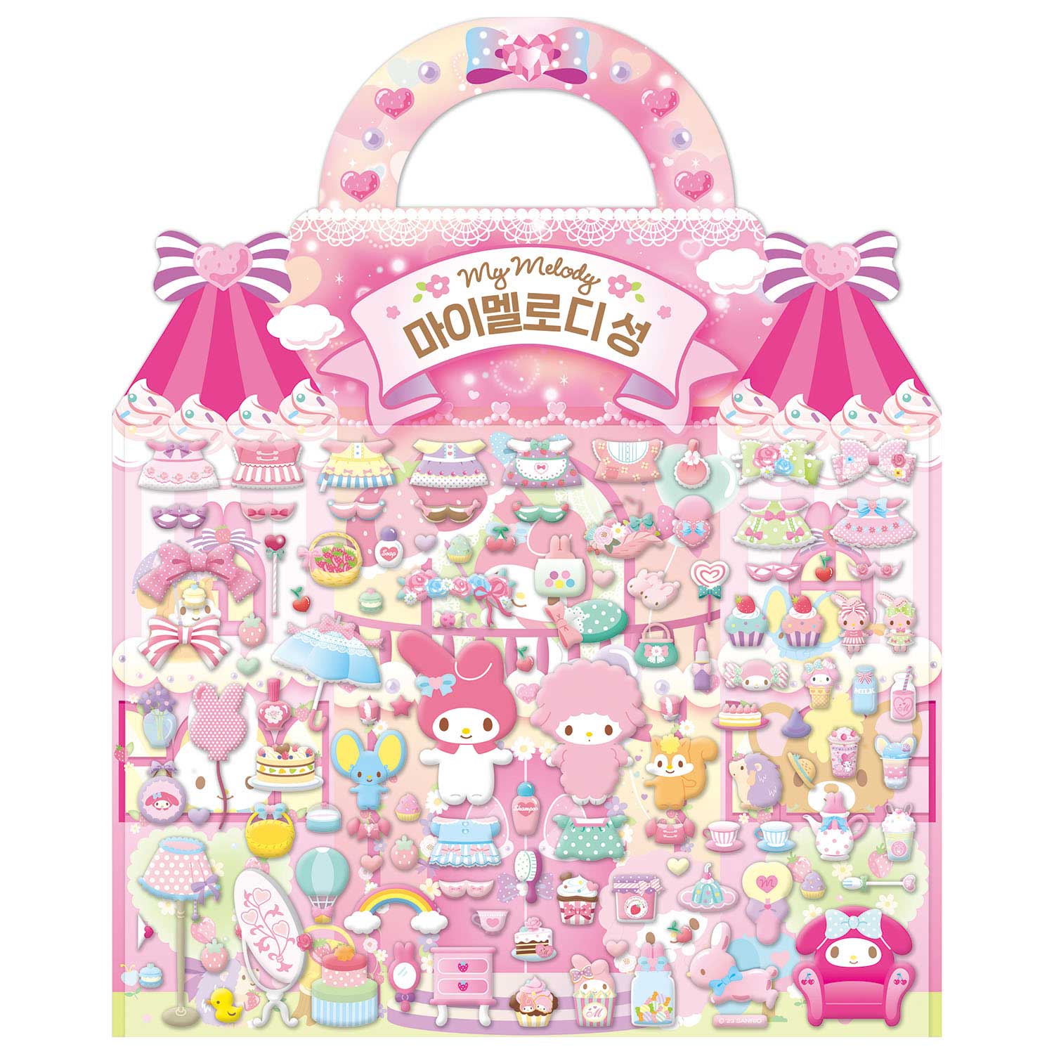 My Melody Castle 3D Soft Sticker in Bag