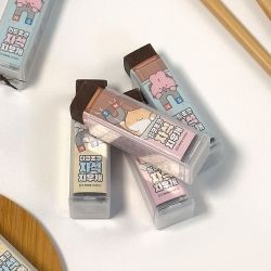 Soon-deok Crew Chocolate magnetic eraser, 36pcs