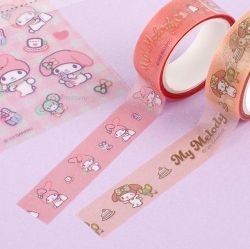 My Melody Pearl Masking tape and Diary Deco Sticker Set