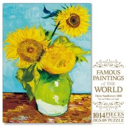 Famous Paintings Of The World Puzzle 1014pcs_Three Sunflowers 1988