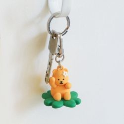 Jelly Bear Toy Keyring - 07 Clover