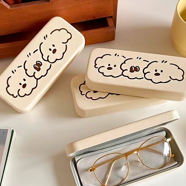 Three Dogs Character Portable Glasses Sunglasses Case