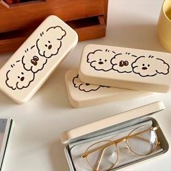 Three Dogs Character Portable Glasses Sunglasses Case