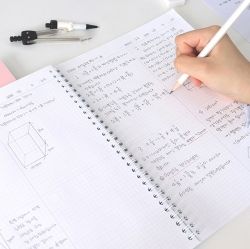 Elementary School Life Graph Paper Notebook, Math Note