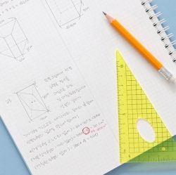 Elementary School Life Graph Paper Notebook, Math Note