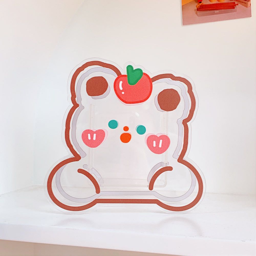 Cute Acrylic Penholder - Apple Bear