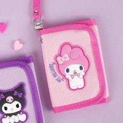 My Melody Cute Wallet with Neck Strap, Coin and Card Holder