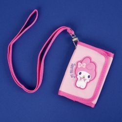 Kuromi Cute Wallet with Neck Strap, Coin and Card Holder