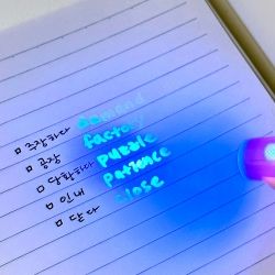 Soondeok-crew Secret Pen with LED Light, 28pcs