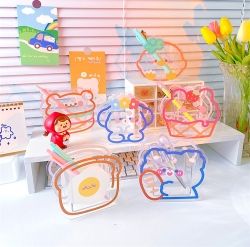 Cute Acrylic Penholder -Baguette Bear