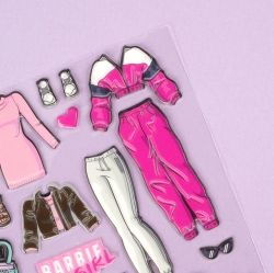 Barbie lovely style coordination sticker