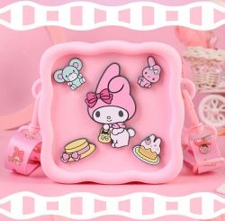 My Melody Patch Square Silicon Cross Bag