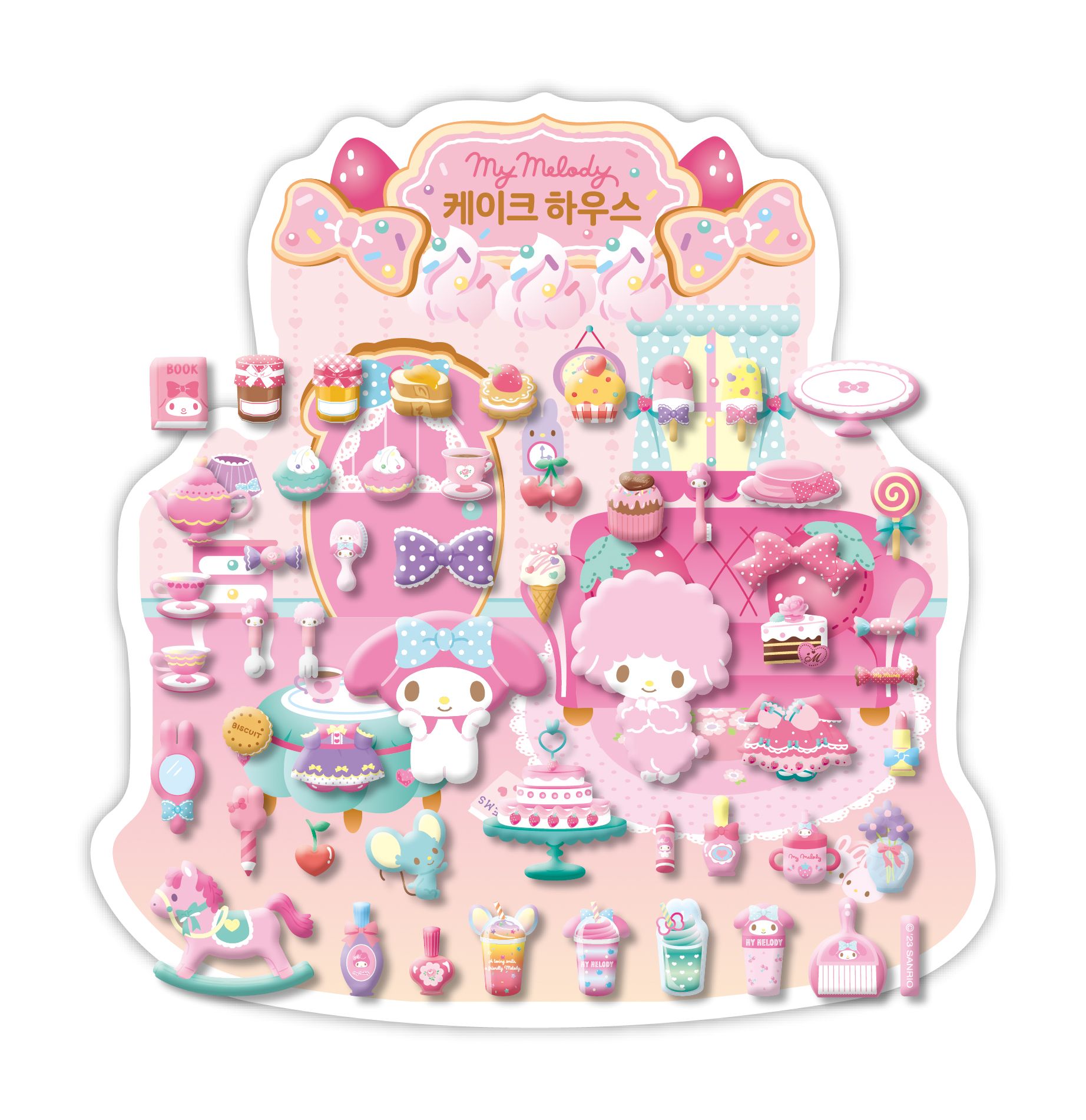 My Melody Cake House Stickers