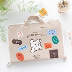 Brunch Brother Poodle Open Laptop Pouch 15Type