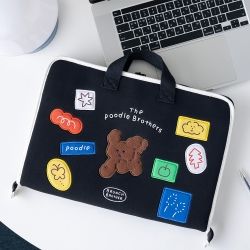 Brunch Brother Poodle Open Laptop Pouch 15Type