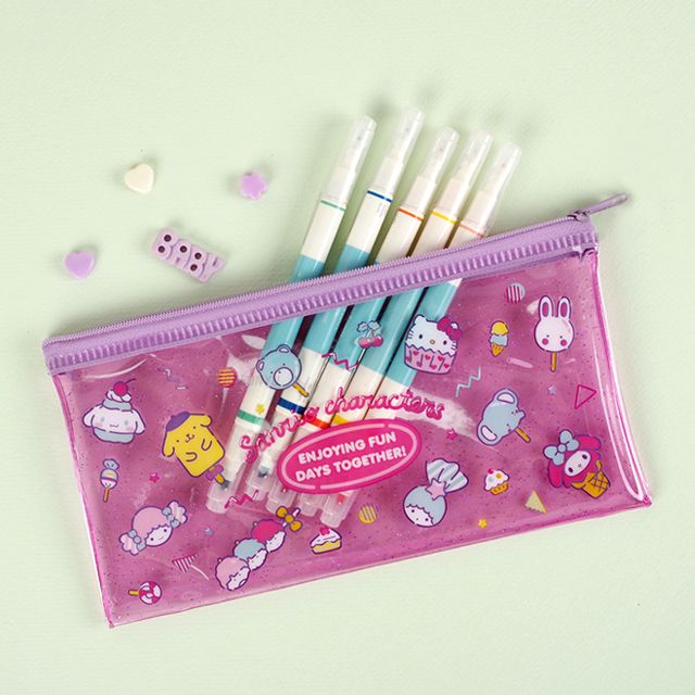 Sanrio Characters Glitter Pouch