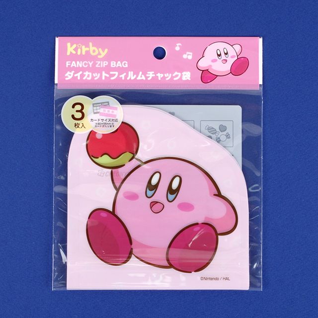 Kirby Fancy Zip Bag 3P Set - PINK