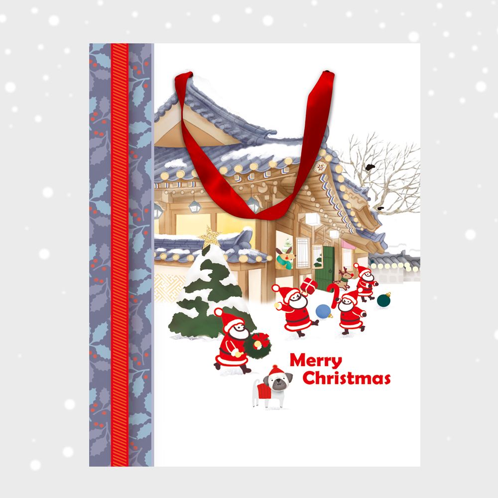 Christmas Korean-Style House, set of 10 