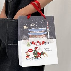 Christmas Gwanghwamun Shopping Bag, Set of 10