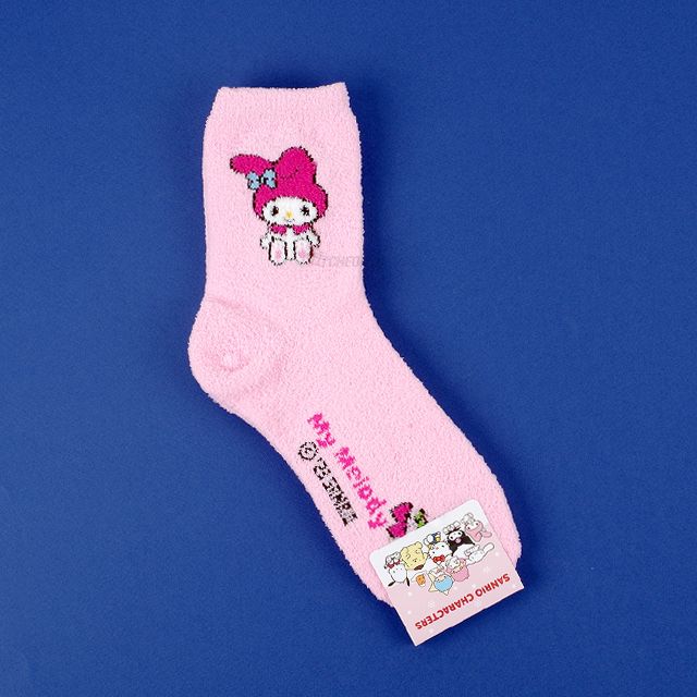 Sanrio Candy Fluffy Crew socks, One Size 220-260mm