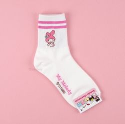 Sanrio Band Long socks, One Size 220-260mm - My Melody