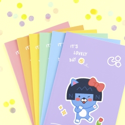 Little Kakao Friends Lovely Notebook, 10pcs 1set