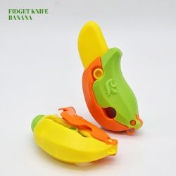 Fidget Knife Banana, Set of 16