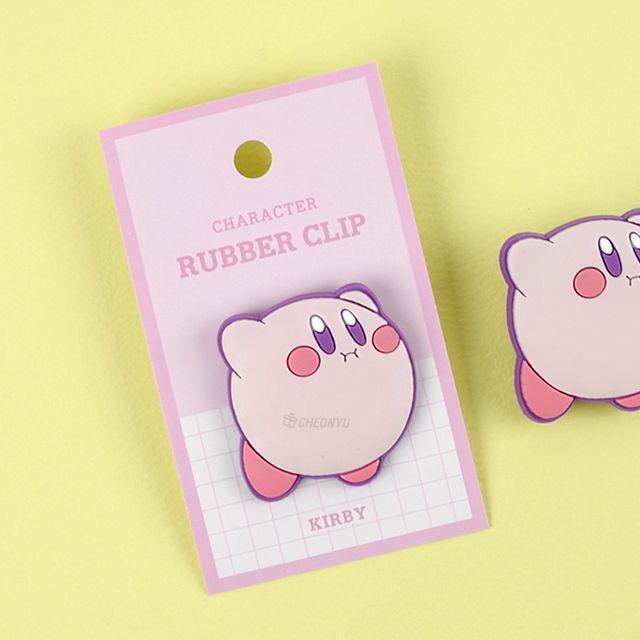 Kirby Rubber Clip - Pink