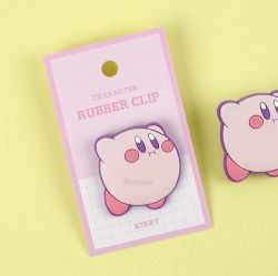 Kirby Rubber Clip - Pink
