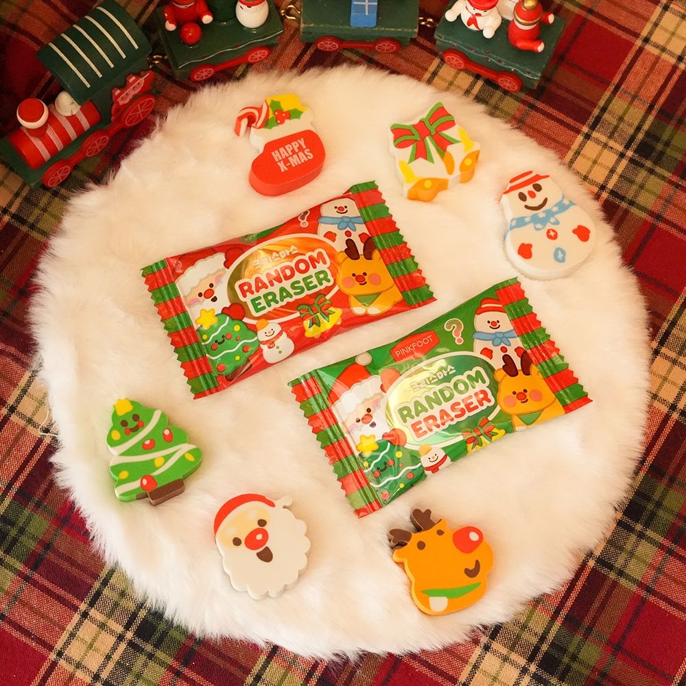 Christmas Random Erasers VER.15, Set of 60