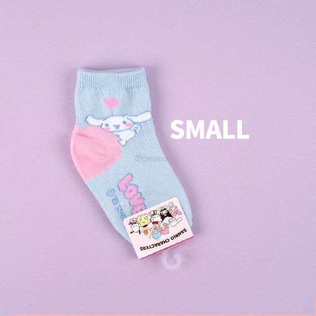 Sanrio Children Big Heart Long socks - Cinnamoroll S (130-160mm)