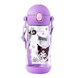 Kuromi The Bottle One-Touch Tritan Tumbler 470ml with Shoulder Strap