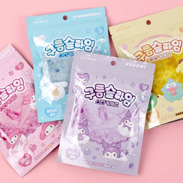 Sanrio Characters Cloud Slime with Sticker , Set of 8