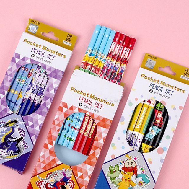 Pocket Monster Pencil 8pcs Set, Random